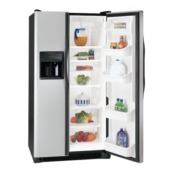 FRIGIDAIRE FRS6HR5JMB - FRS6HR5H 26 CU. FT. REFRIGERATOR SERVICE DATA ...