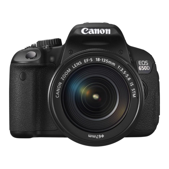 Canon EOS 650D Instruction Manual