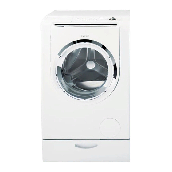 BOSCH NEXXT WASHER OPERATING, CARE AND INSTALLATION INSTRUCTIONS MANUAL