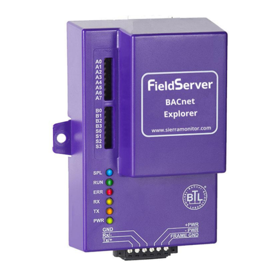 SMC Networks FieldServer BACnet Explorer Startup Manual