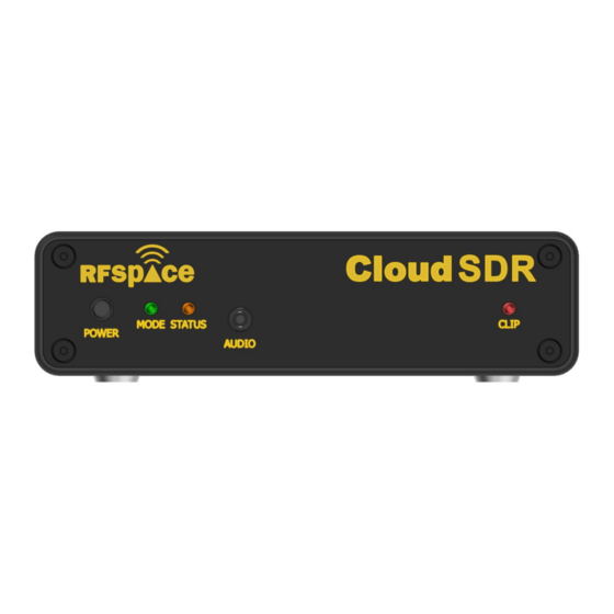 RFspace Cloud SDR Getting Started Manual