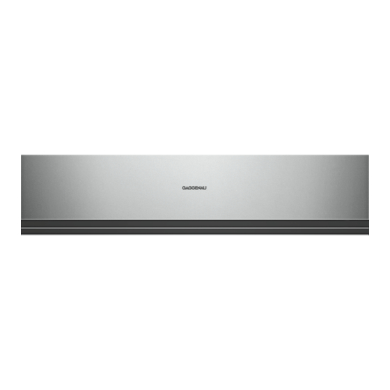 Gaggenau DVP221 Information For Use