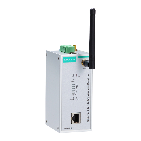 Moxa Technologies AWK-1121 Quick Installation Manual