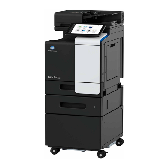 Konica Minolta Bizhub 4050i Quick Manual
