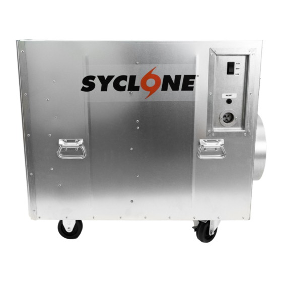 Syclone NEGATIVE AIR MACHINE Operating & Maintenance Manual