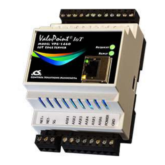 CONTROL SOLUTIONS ValuPoint IoT VP6-1460 Manuals