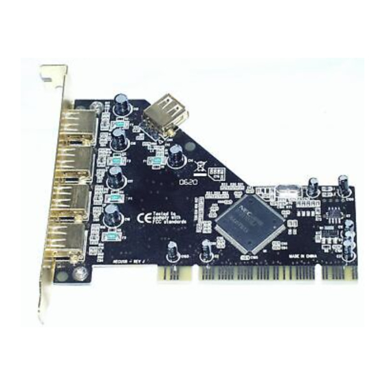 Hama 5x PCI Card USB 2.0 Operating	 Instruction