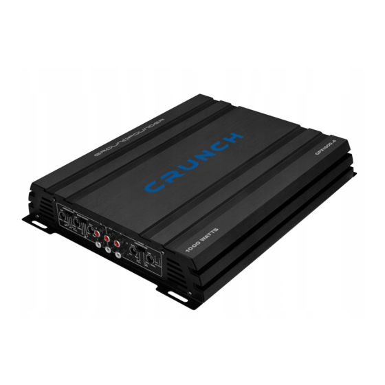 Crunch Groundpounder GPX1000.4 User Manual