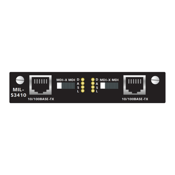 MiLAN MIL-S341X Installation Manual