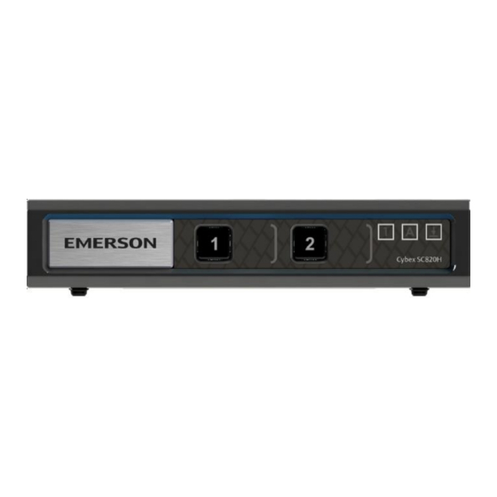 Emerson SC 820 User Manual