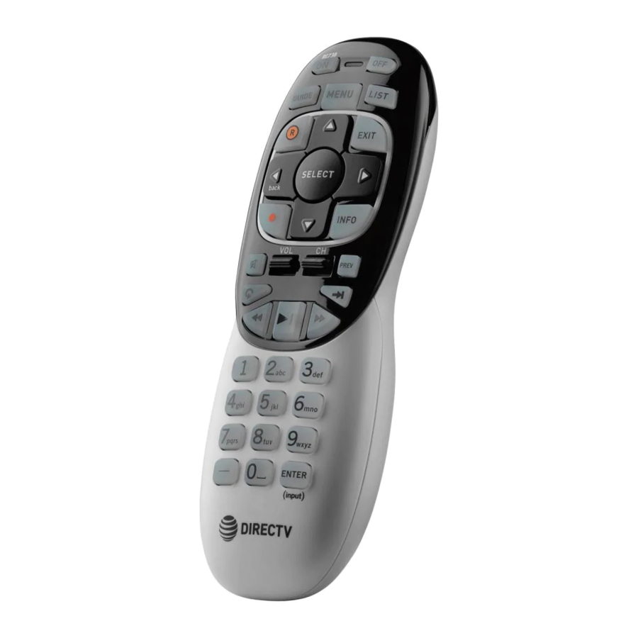 DirecTV RC73 Quick Reference Manual