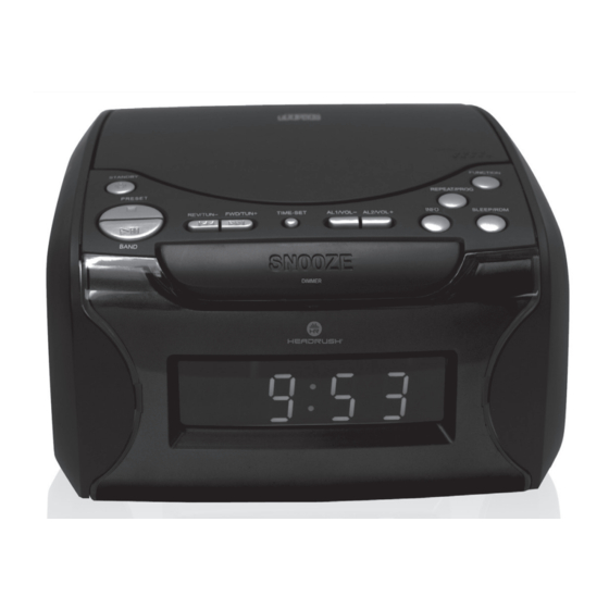 User Manuals: HEADRUSH HRCR 513 Alarm Clock Radio