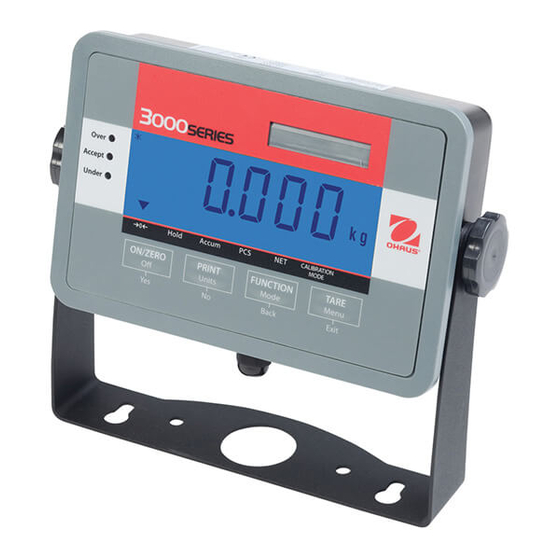 OHAUS 3000 Series User Manual