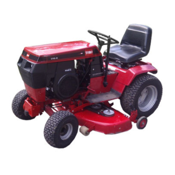 Toro wheel horse 312-8 Operator's Manual