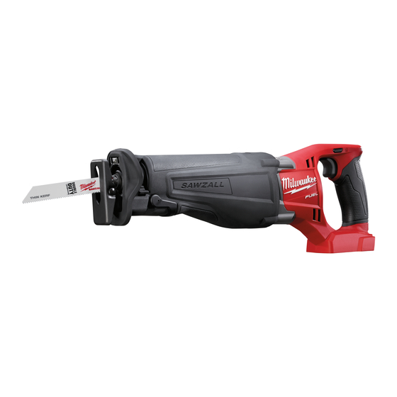 Milwaukee M18 FUEL SAWZALL M18CSX-0 Manuals