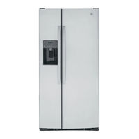 GE SIDE-BY-SIDE REFRIGERATOR 23 Owner's Manual And Installation Manual