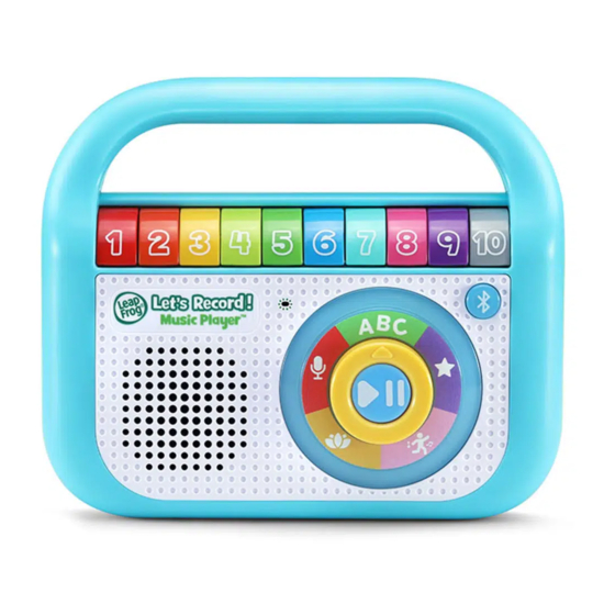 LeapFrog Lets Record Music Player Manuals