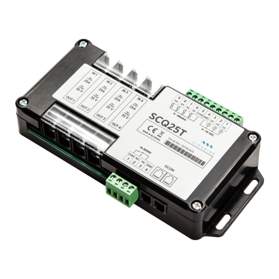 User Manuals: SIMARINE SCQ25T Battery Monitoring System