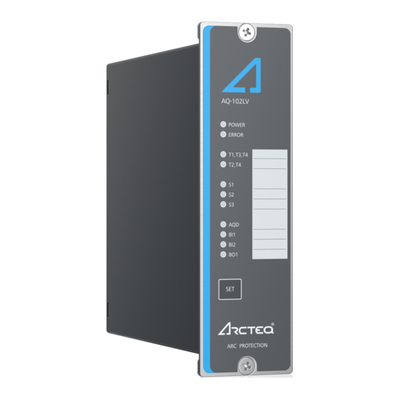Arcteq AQ-102LV Instruction Manual