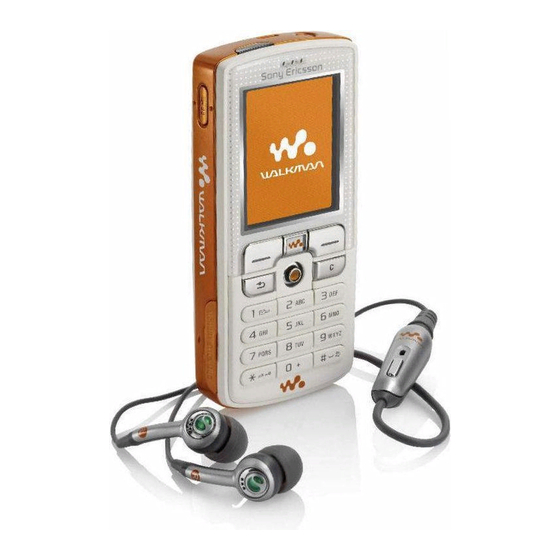 Sony Ericsson Walkman W800 User Manual