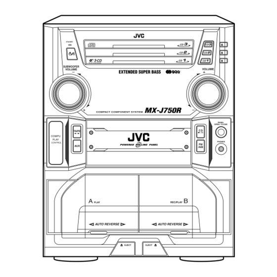 JVC CA-MXJ50 Instructions Manual