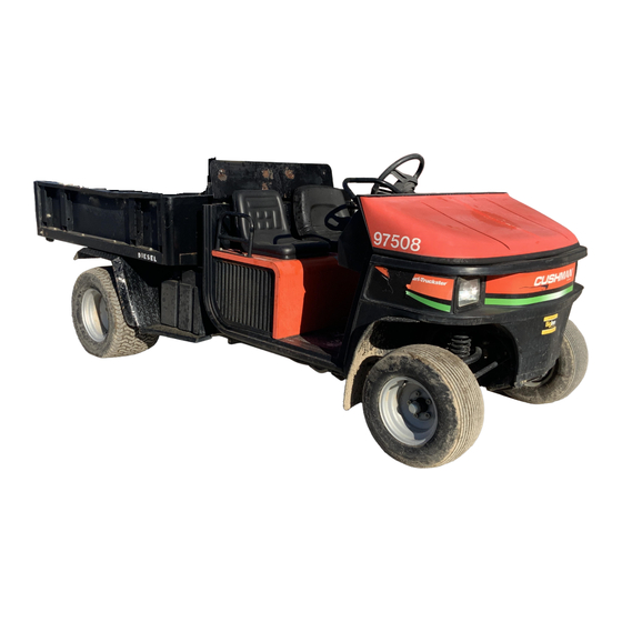 Cushman Turf Truckster Parts & Maintenance Manual