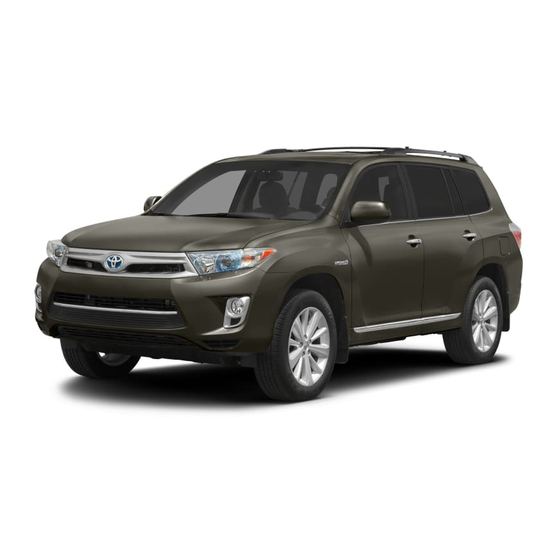 Toyota Highlander 2011 Manual
