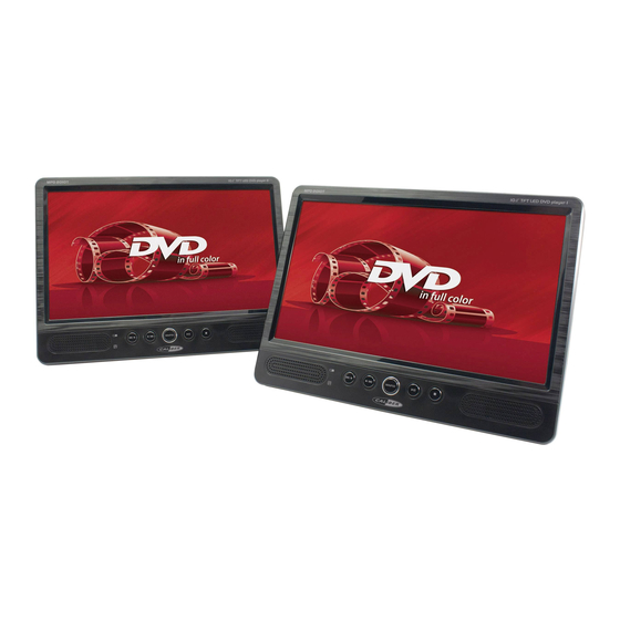 Caliber MPD 2010T Headrest DVD Player Manuals