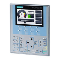 Siemens SIMATIC KP1200 Comfort Operating Instructions Manual