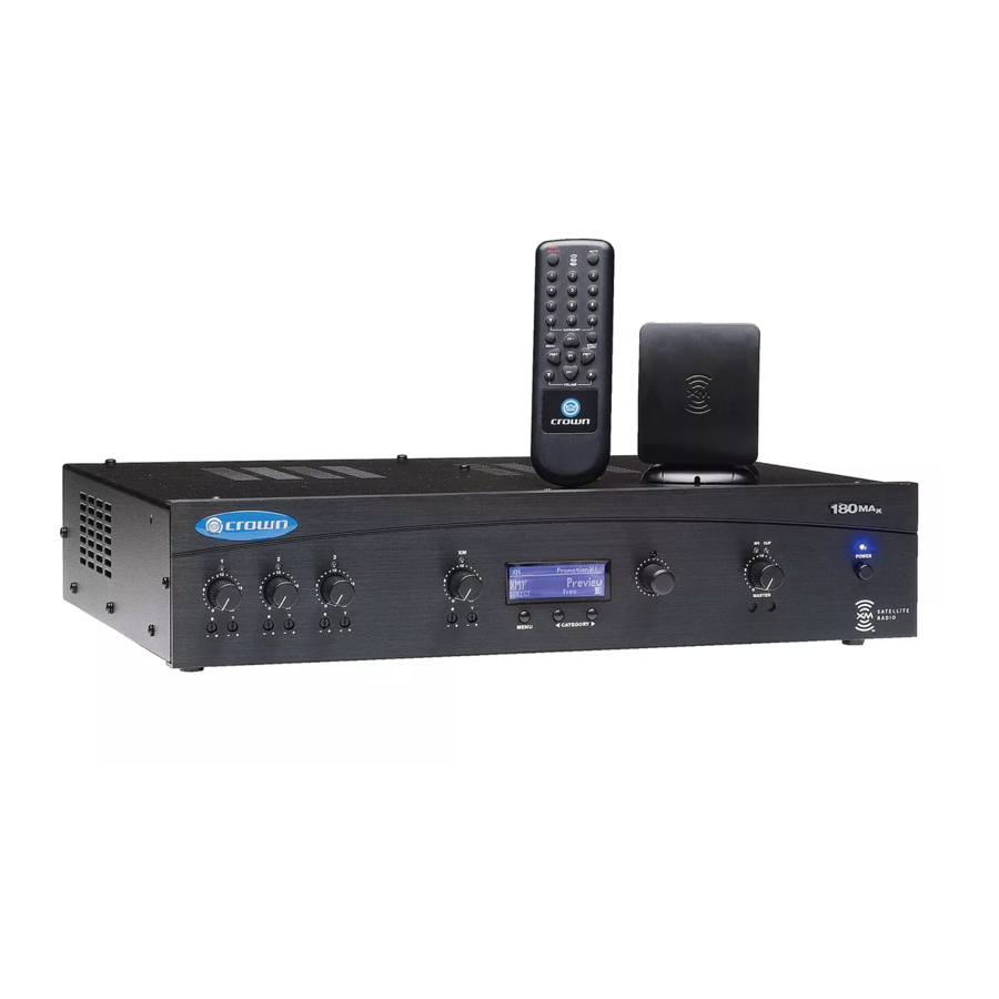 Crown 180Max Specifications