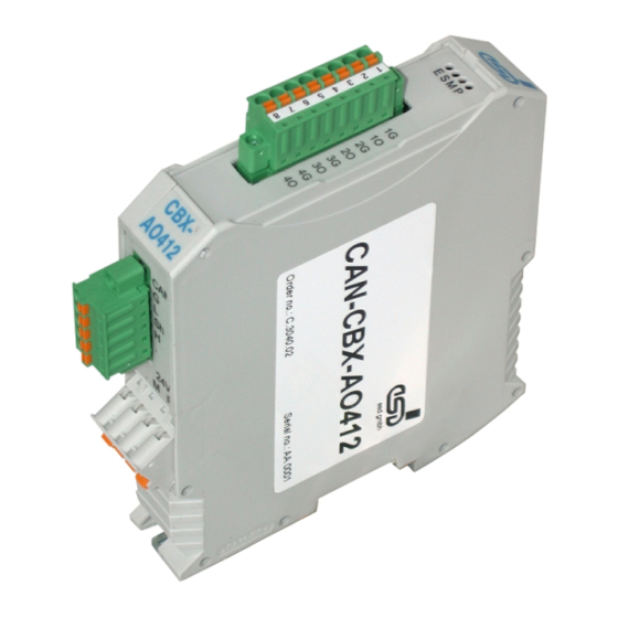 ESD CAN-CBX-AO412 Manual