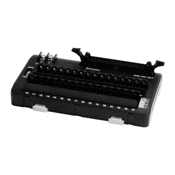 Autonics AFE Series Quick Start Manual