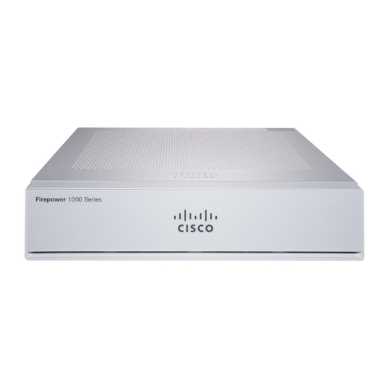 Cisco FPR1010-ASA-K9 Getting Started Manual