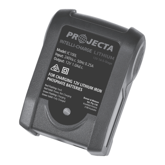 Projecta IC100L Instruction Manual