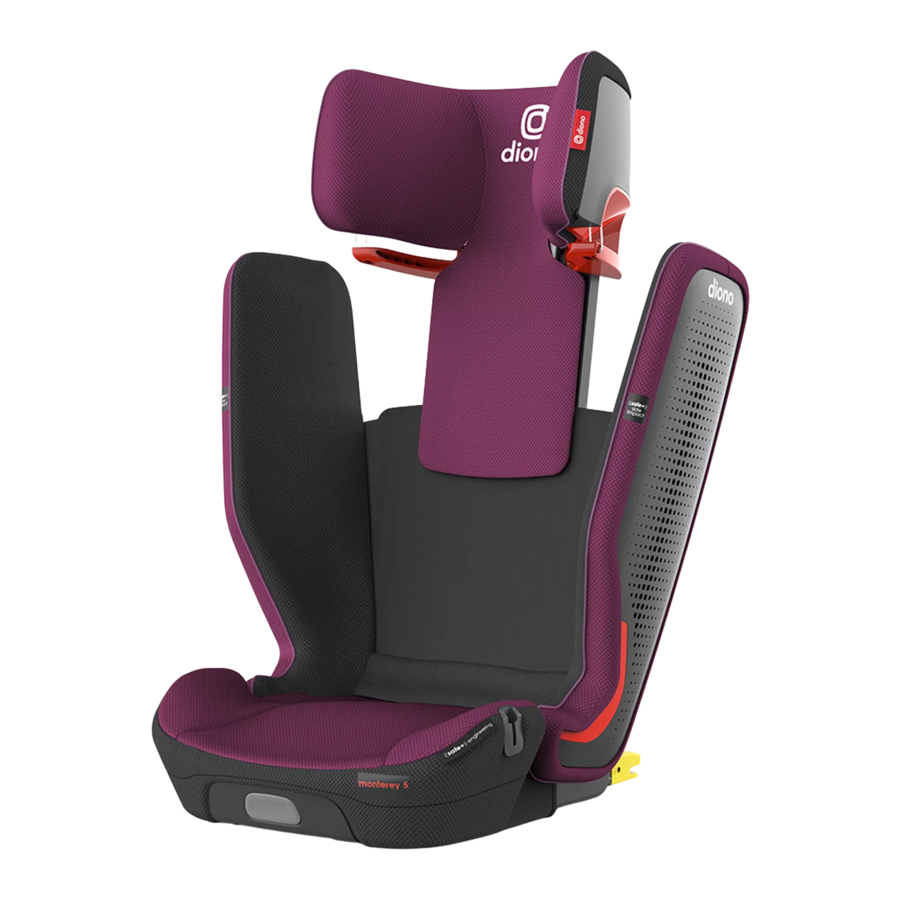 Diono monterey 5 iST FixSafe - Booster Seat Manual
