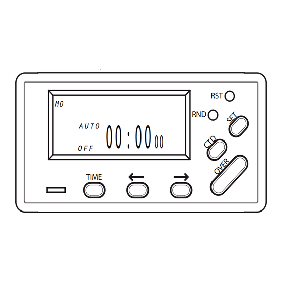 Glen Dimplex Nordic AS timer User Manual