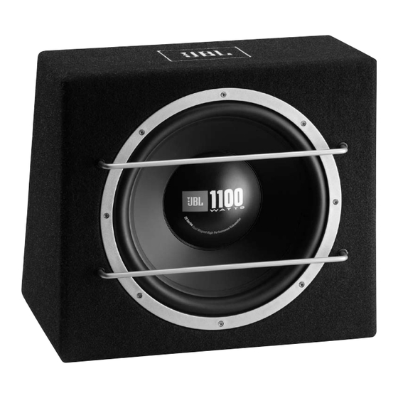 JBL CS1215B Owner's Manual