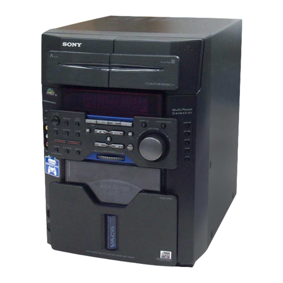 User Manuals: Sony HCD-VM330AV Compact Disc Receiver