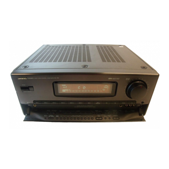 Onkyo TX-SV909PRO Instruction Manual