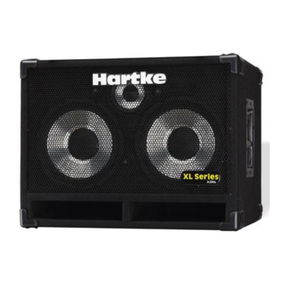 Hartke 2.5xl Owner's Manual