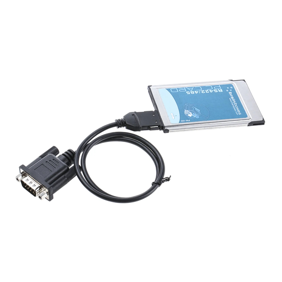 Brainboxes PCMCIA Series Manual