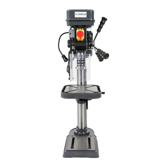 User Manuals: Borum CH16NT Bench Drill Press
