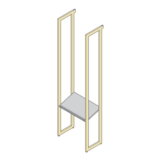 Martha Stewart CALIFORNIA CLOSETS SHOE SHELF 14" DEEP Installation Manual