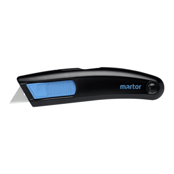 Martor SECUPRO MEGASAFE 116001 Quick Start Manual