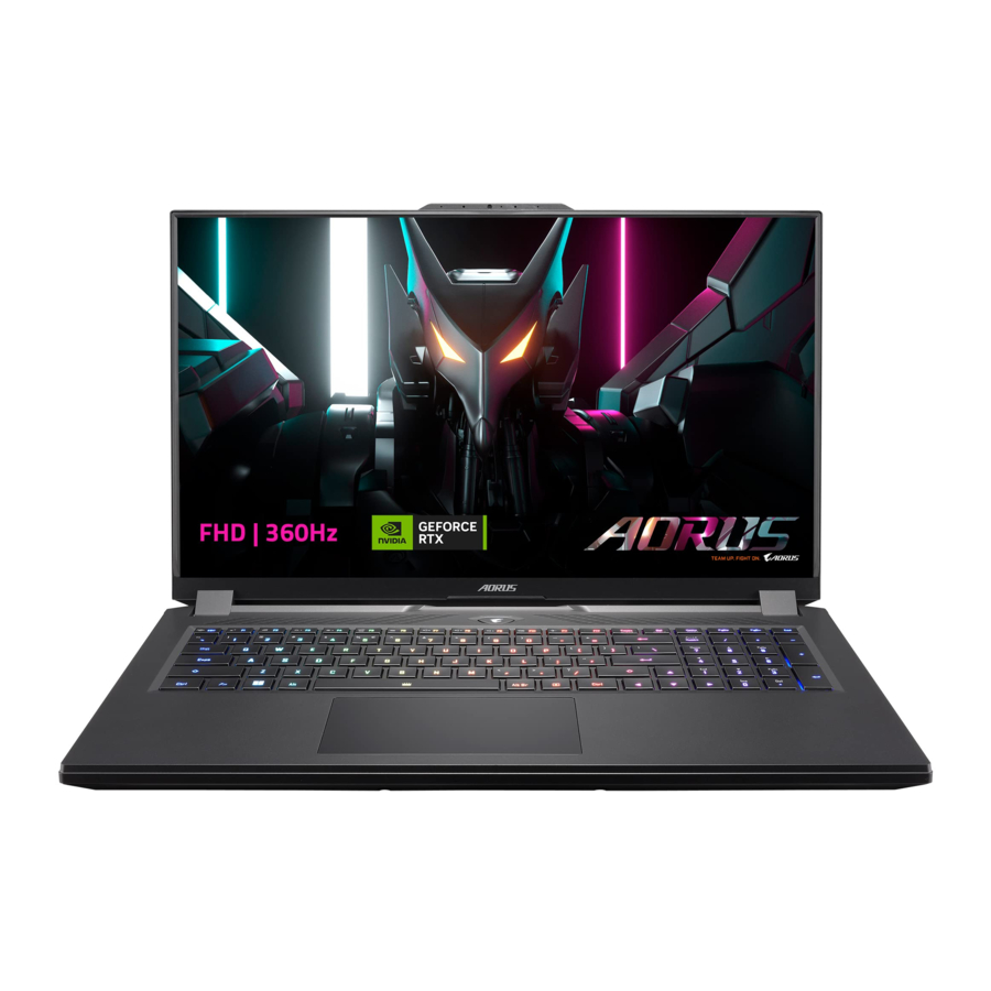 GIGABYTE AORUS 7 9KF - Portable Laptop Manual