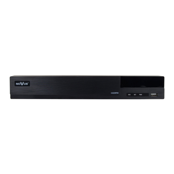Novus NVR-6408-H1/F-II Quick Start Manual
