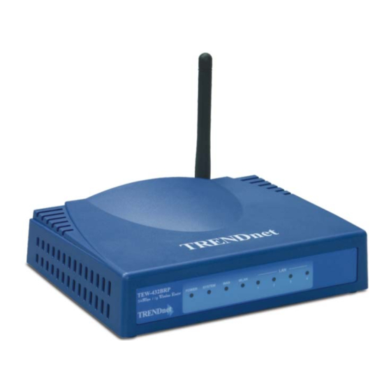 TRENDnet TEW-432BRP - Wireless Router User Manual