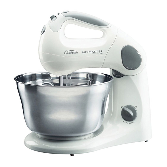 Sunbeam MX5900  Mixmaster Compact Instruction Booklet