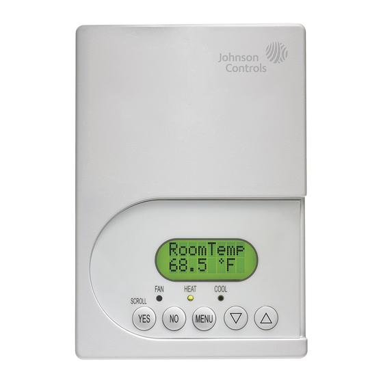 Johnson Controls T600HCN-3 Thermostat Manuals