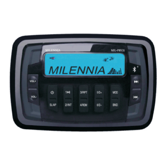 Milennia PRV21 Owner's Manual